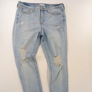 Women's Sofia Jeans by Sofia Vergara Mid Rise Skinny Ankle Jean Lt Wash Size 8